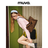muva. Fold‑Over Tote Bag, Large‑Capacity Lightweight Retro‑Style Original Shoulder Purse for Women’s Commute, New Arrival Aug 2