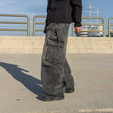 Den Strap Wide Cargo Denim