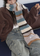 WOOL BLEND COLOR MUFFLER