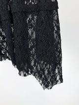 LACE UNBAL LAYERED SKIRT (2C)