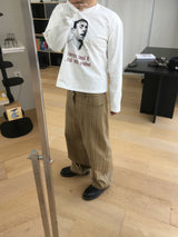 No.1849 R stripe cotton wide PT