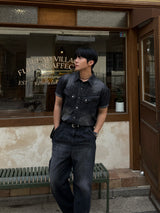 Ever snap western muscle-fit denim shirt