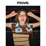 muva. Cool‑Chic Bag, Premium Oil‑Wax Genuine‑Leather French‑Style Underarm Shoulder Bag, Original Niche Women’s Purse, New Arrival Jul 10