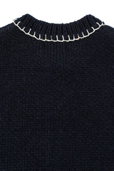 Monet Jacquard Vest [Navy]