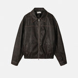 ポンドカットウォッシング2wayレザージャケット