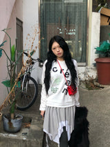 クリームスターハートロングスリーブ