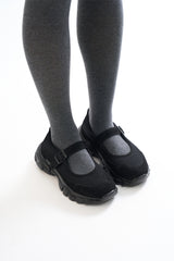 Platform mary jane strap shoes