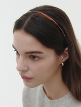26SS★ エッセンスラインストーンヘアバンド