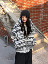 #Cozy Nordic Boa Fleece Hood Jumper (2color)
