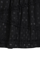DOT Frill Cancan Long Skirt