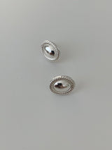 ツイード シルバー ピアス