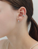 26SS★ H Edition (W) Cream Hoop Earrings