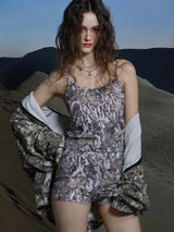 WOOD SLEEVELESS TOP