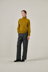 Cashmere turtle neck knit (Black)