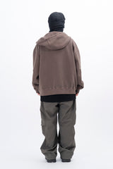 Ard Two Way Pigment Hooded Zip-Up