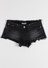 ROUGH LOW DENIM SHORTS