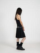PLEATS MIDI ONE-PIECE (BLACK)