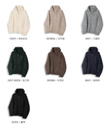 LMN Maisoned Knitwear Hooded Zip-Up (7 colors)