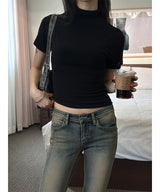 [F/W] Half pola slim loose t-shirts(4color)