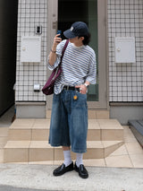 RUU Sand Washing Denim Bermuda Pants
