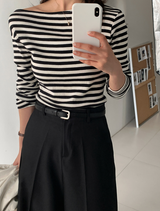 セッター オフショルダー ロングスリーブ Tシャツ / 2カラー