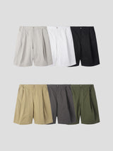 Two tuck burmuda cotton pants 6color