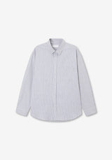 ST Basic Oxford Overfit Stripe Shirts