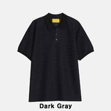 ベルストライプカラーショートスリーブTシャツ