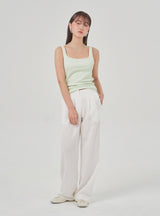 Gleam wide pants (white)