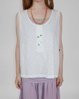 MORE BUTTON SLUB CAMI