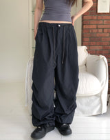 Earf Wave Shirred Nylon Pants