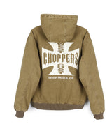 Kira Vintage Quilted Hooded Jumper