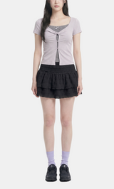 Evia Twist Layered T-shirt