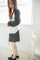 86 raglan long top(2colors)