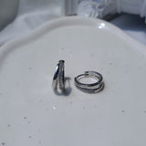 Glint Dual Ring Huggies Piercing