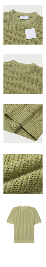 [S/S] Boucle scasi round half knit (10color)