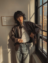 Ito Two Way Crack Leather Jacket