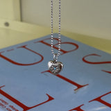 Mint heart neckalce