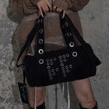 FFFF EYELET DUFFLE BAG (BLACK) F25ZE030
