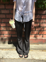 Lyocell Indigo Bootcut Pants (1color)