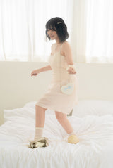 Ribbon Heart Bag _ White