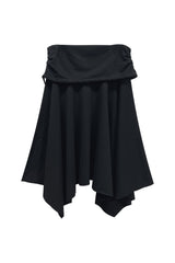 SILENT MIRAGE SWEAT SKIRT / BLACK
