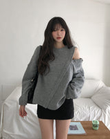 Mitsu Damage Back Pocket Mini Skirt