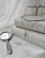 [NMIXX Jiwoo Necklace/Anti-tarnish] Angelic Wand Layered Necklace - Silver Color