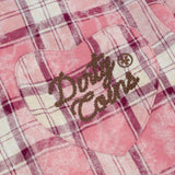 Flannel Rope Script Embroidery Wash Candy