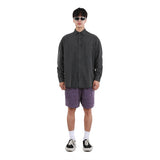 PIGMENT COATED SHIRTS CHARCOAL