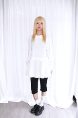 Frill Half midi leggings