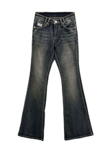 Hervo embroidered bootcut denim