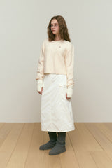 ARCH CHERRY CABLE KNIT [IVORY]