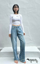 PEARL DENIM PANTS code 18309